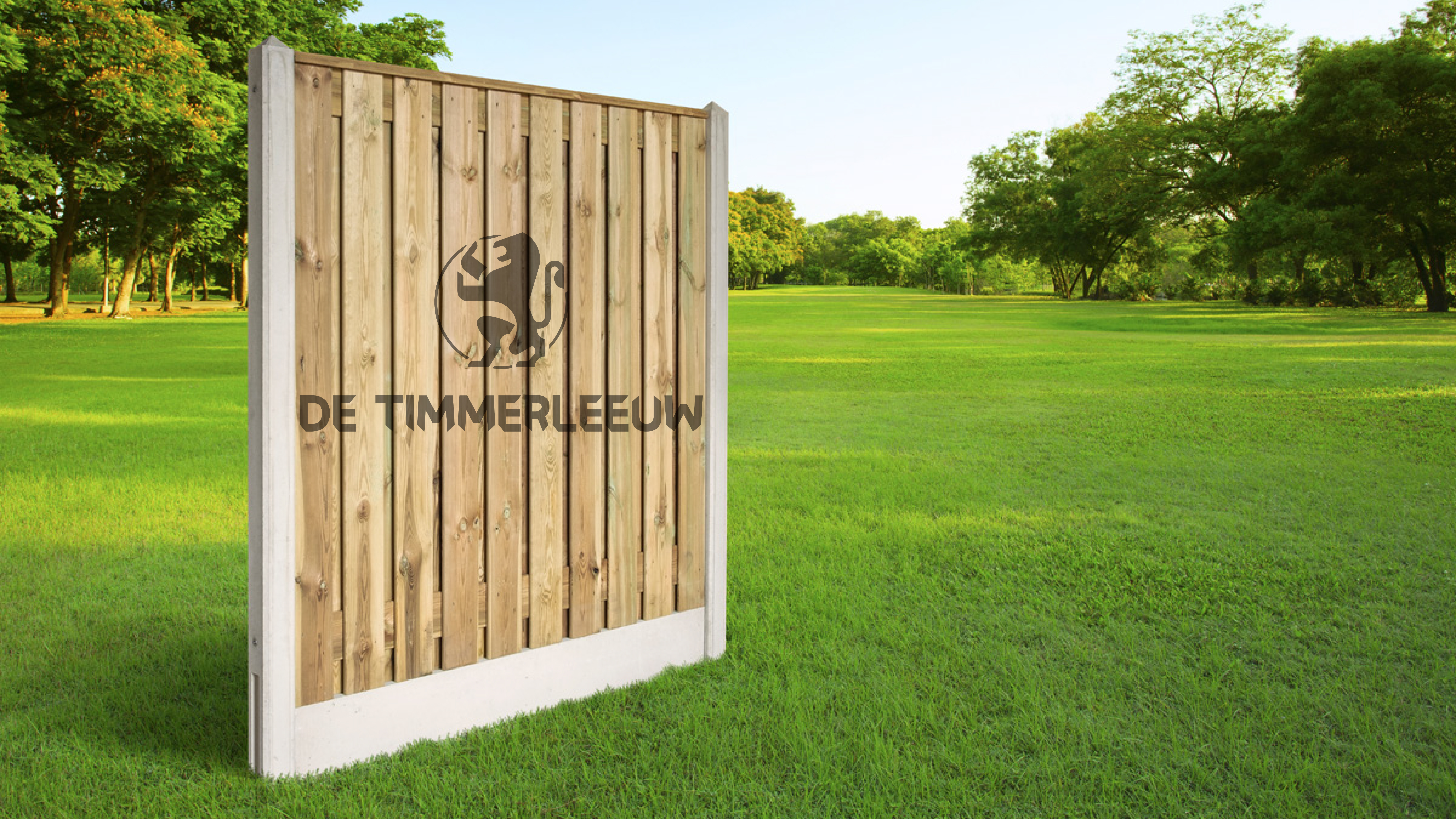 Wit beton Grenen Scherm